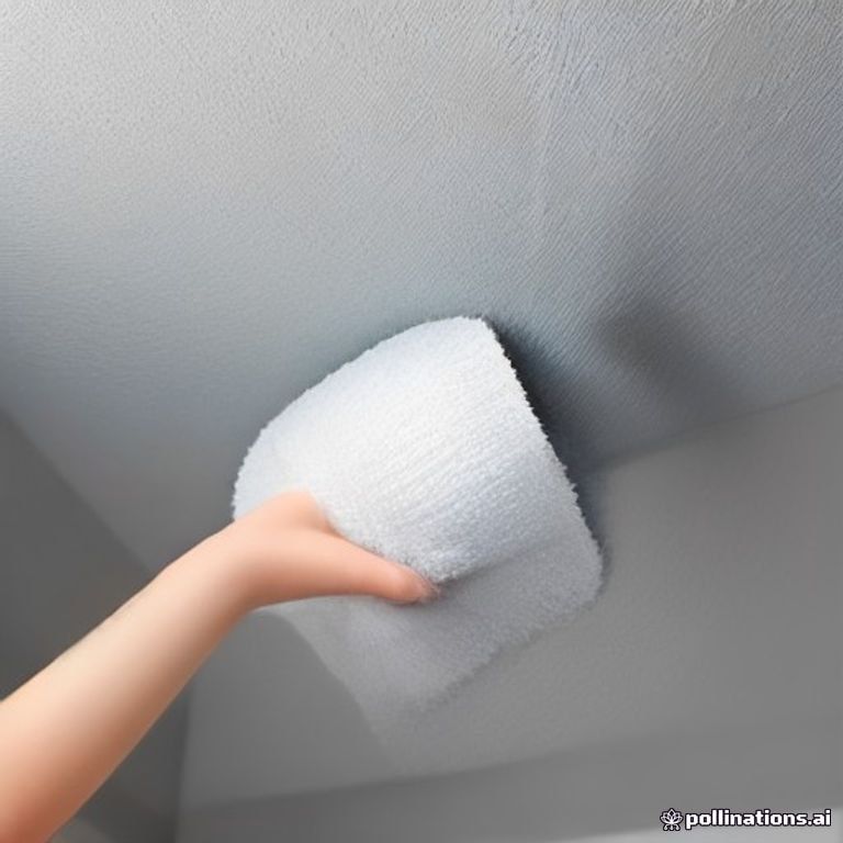 Bọc vớ tất lên đầu chổi quét trần