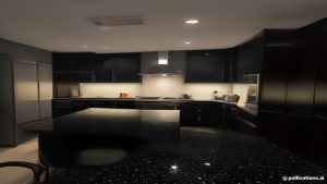Đánh bóng đá granite mặt bếp sang trọng