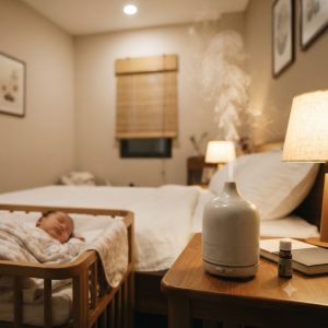 Đèn xông tinh dầu xua đuổi muỗi trong phòng ngủ gia đình