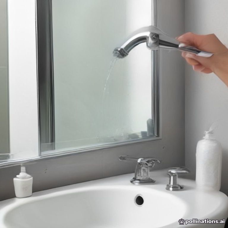 Lau khô bồn rửa tay và gương phòng tắm