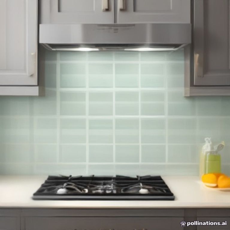 Lau sạch bóng tường gạch ốp bếp