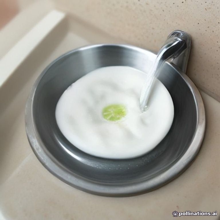 Ủ giấm trắng tẩy cặn canxi vòi sen