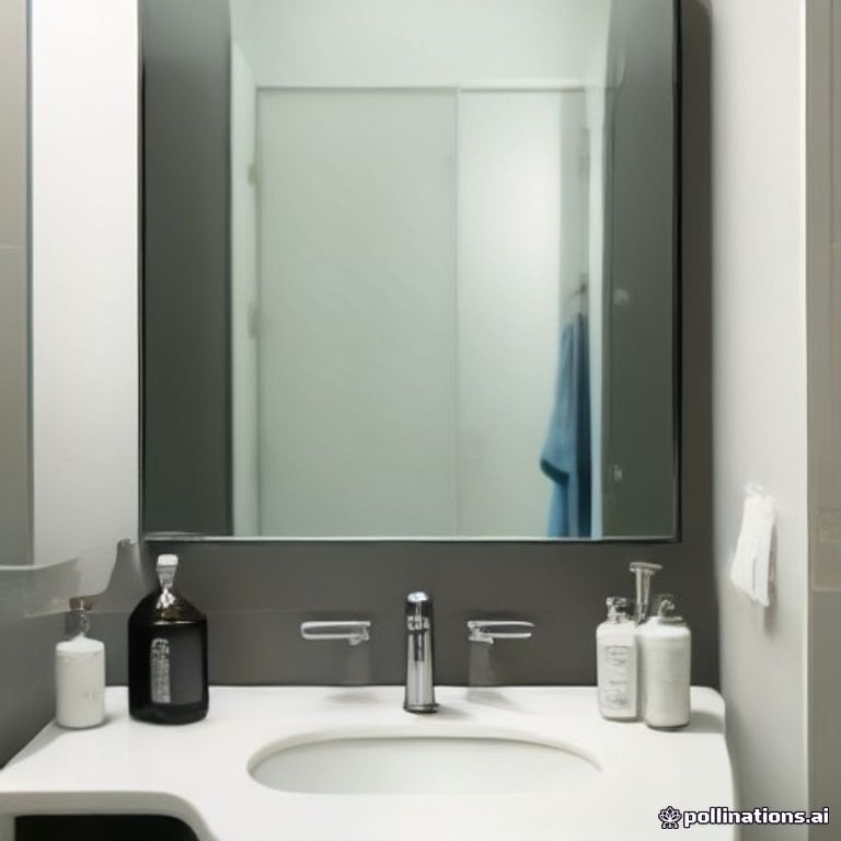 Tẩy đốm ố bẩn bám trên gương trang điểm
