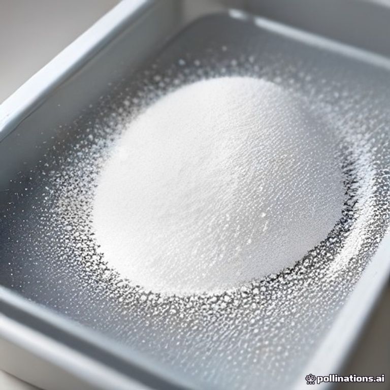 Trộn baking soda vào khay cát mèo khử mùi