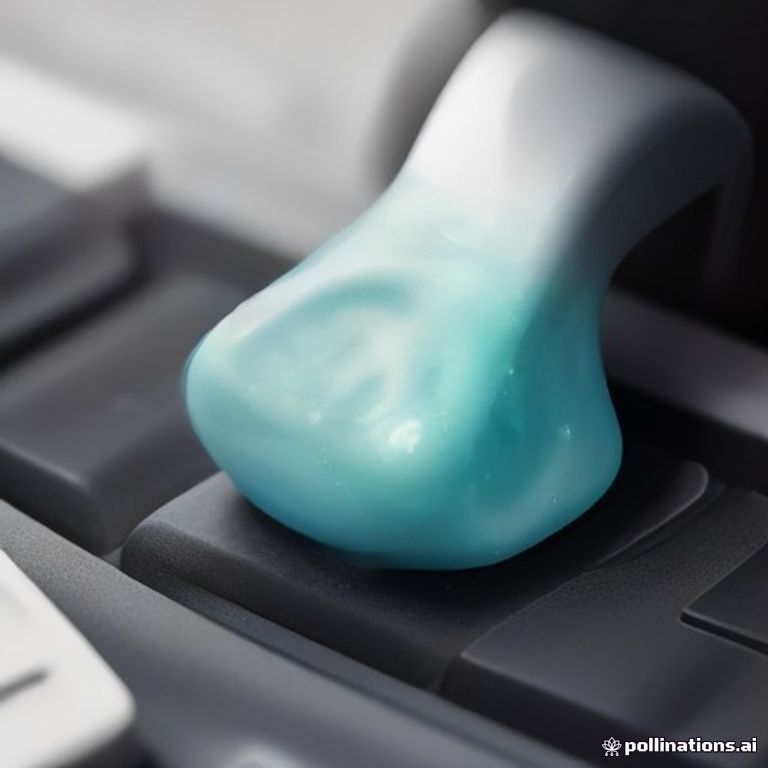 Dùng gel vệ sinh khe phím máy tính